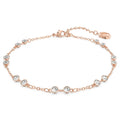 Rose Gold-Plated Crystal Accent Bracelet
